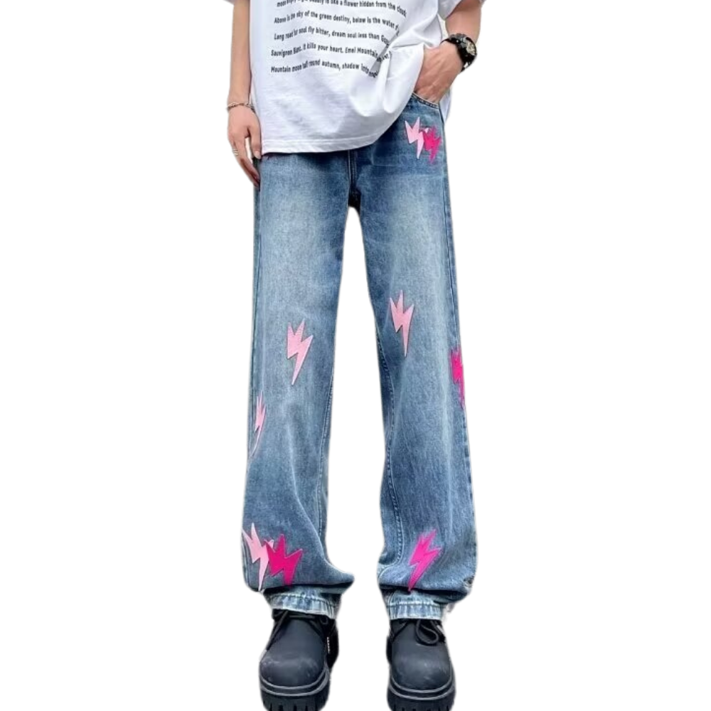 American Lightning Leather Label Jeans