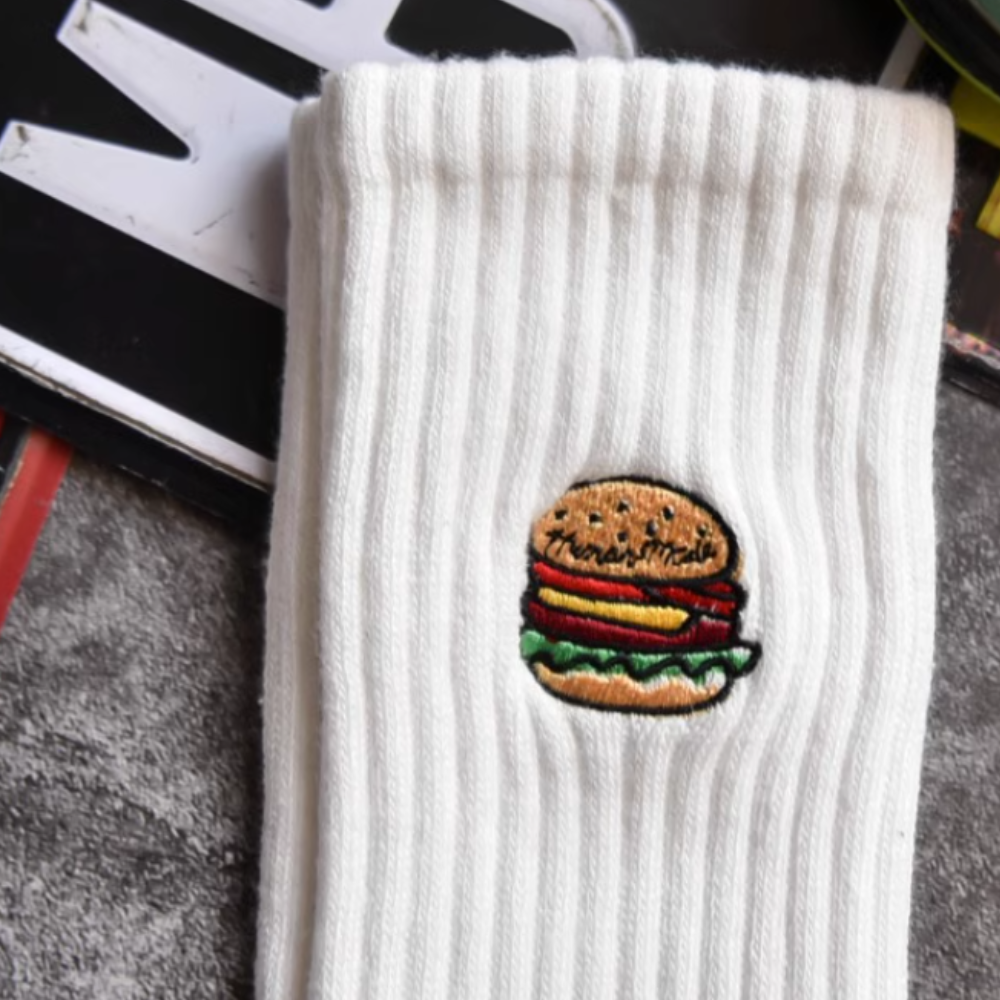 Hamburg Embroidered Socks
