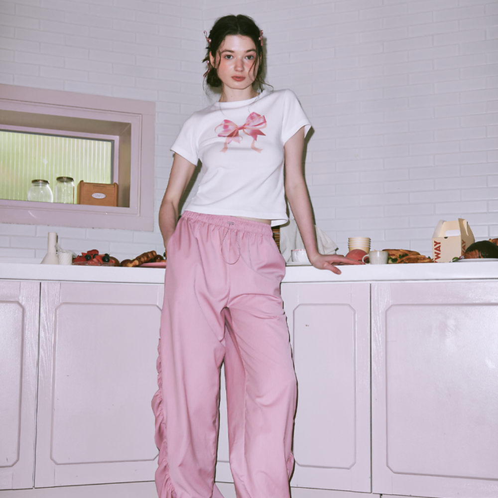 Women's Urban Fashion Bow T-Shirt