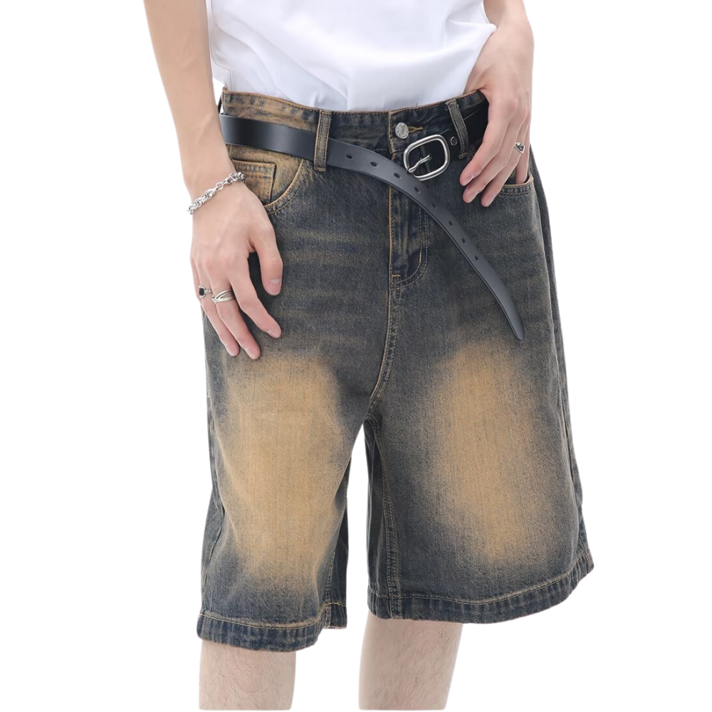 Wasteland Style Denim Shorts
