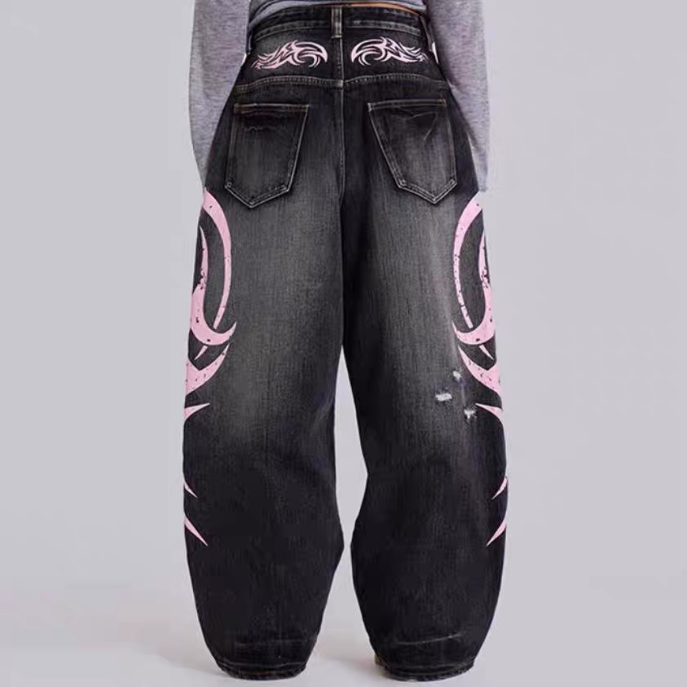 Unseen Echoes Tribal Flame Denim