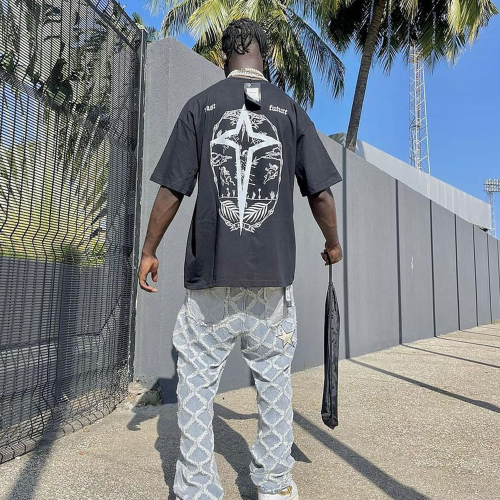 🔥Past Future | Star Angel Print T-shirt