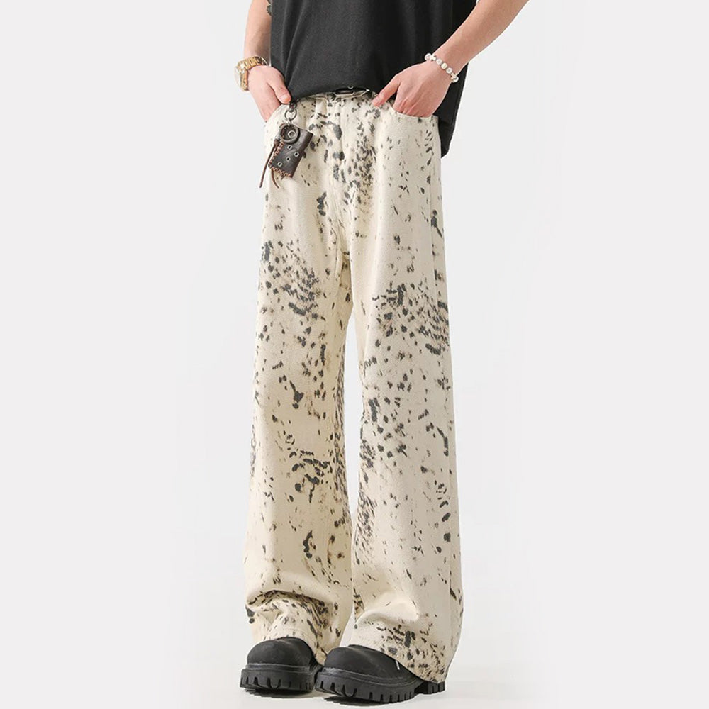 DF Khaki Ink Splash Jeans