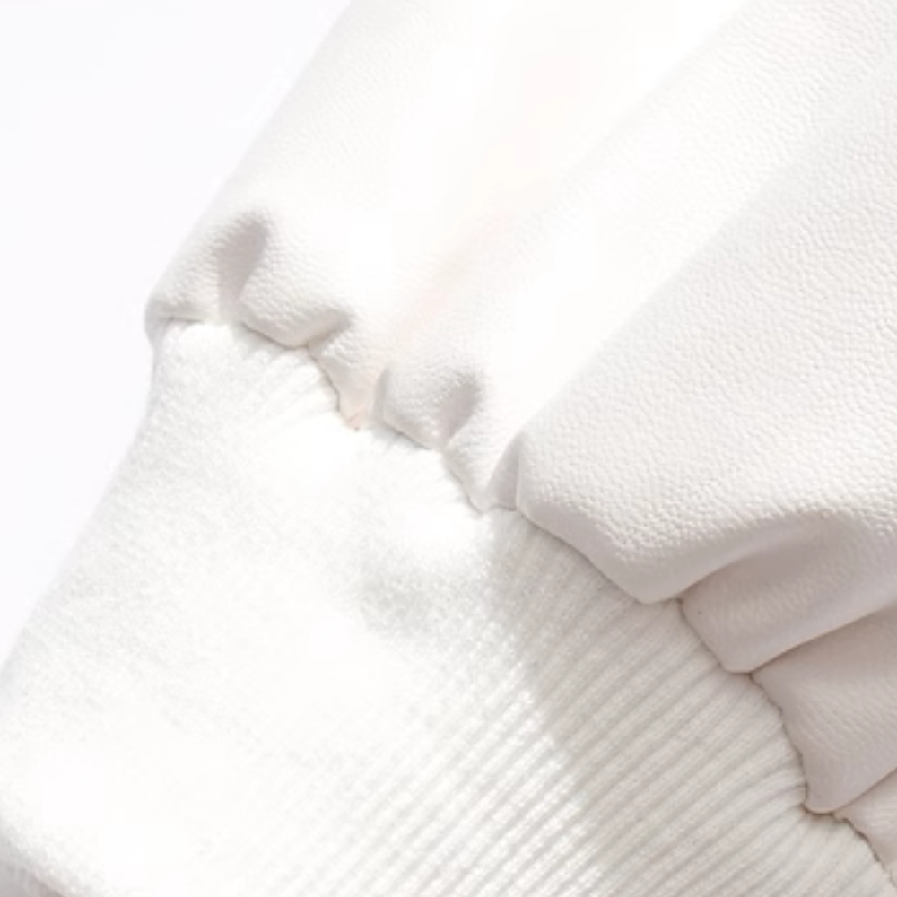 Simple Solid Color Biker Jacket