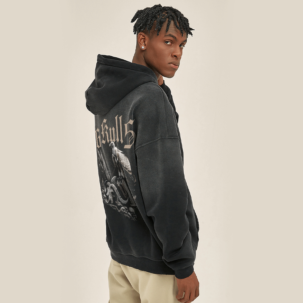 6Kull Jungle Ecology Skull Hoodie