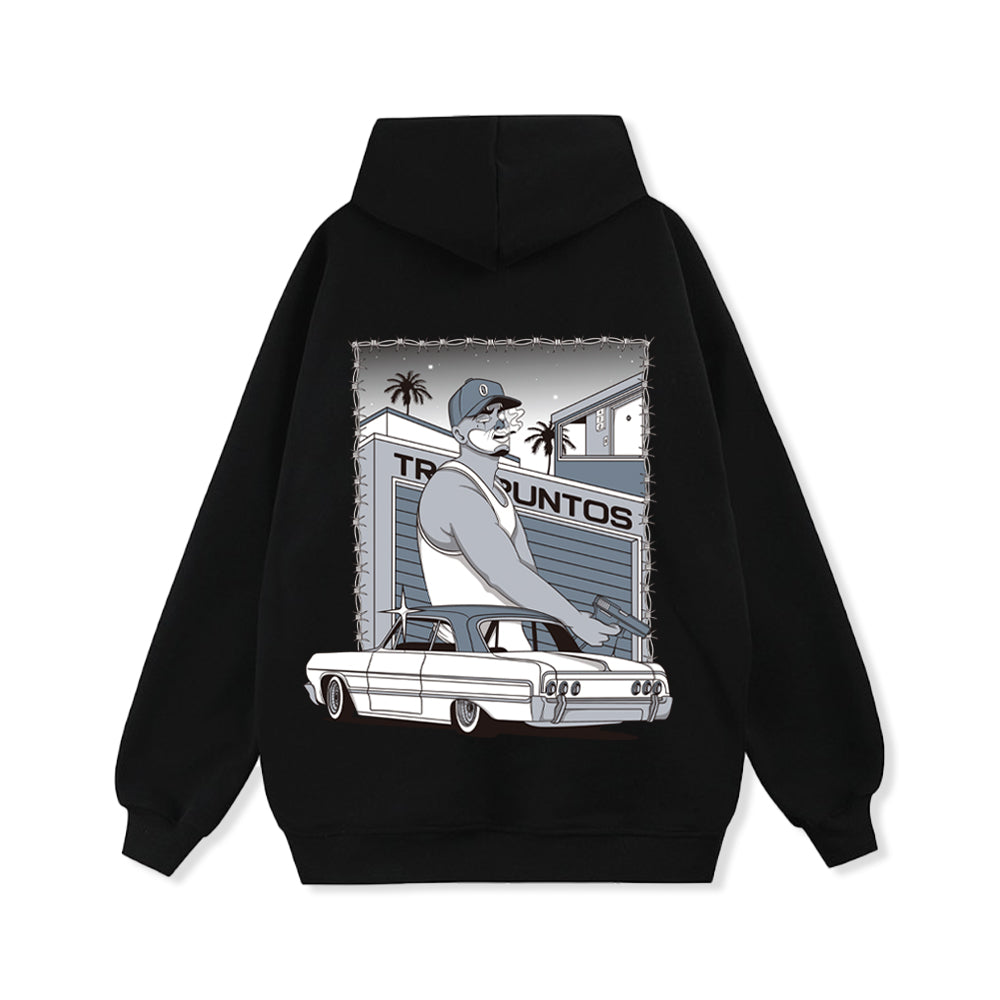 ROB B/N 'Gentle Gangster' Logo Print Hoodie