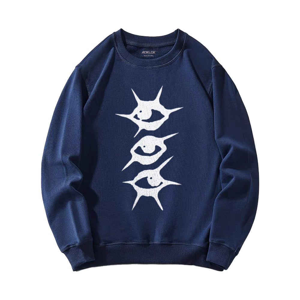 Summer Loose Key Print Sweatshirt