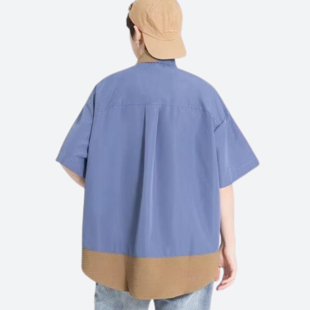 Japanese Drawstring Collar Shirt