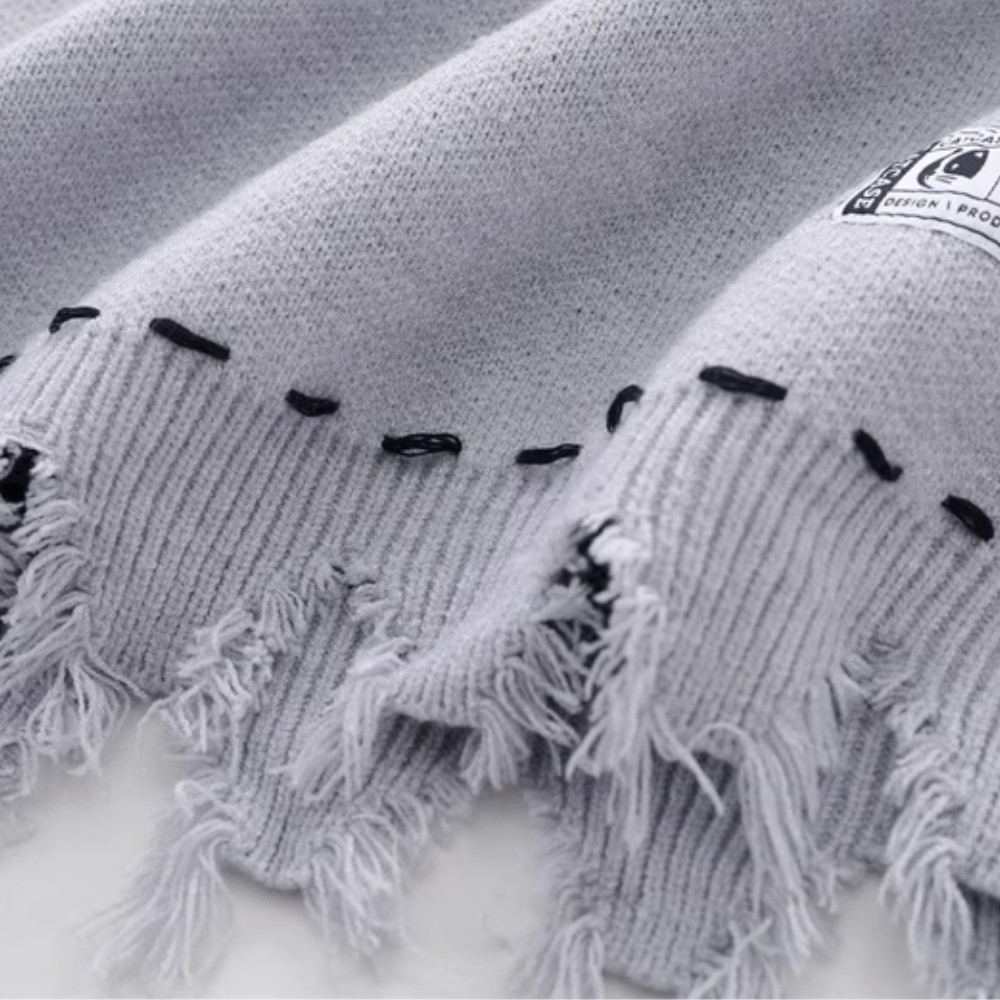 High street Ragged Tassels Knitted Vest