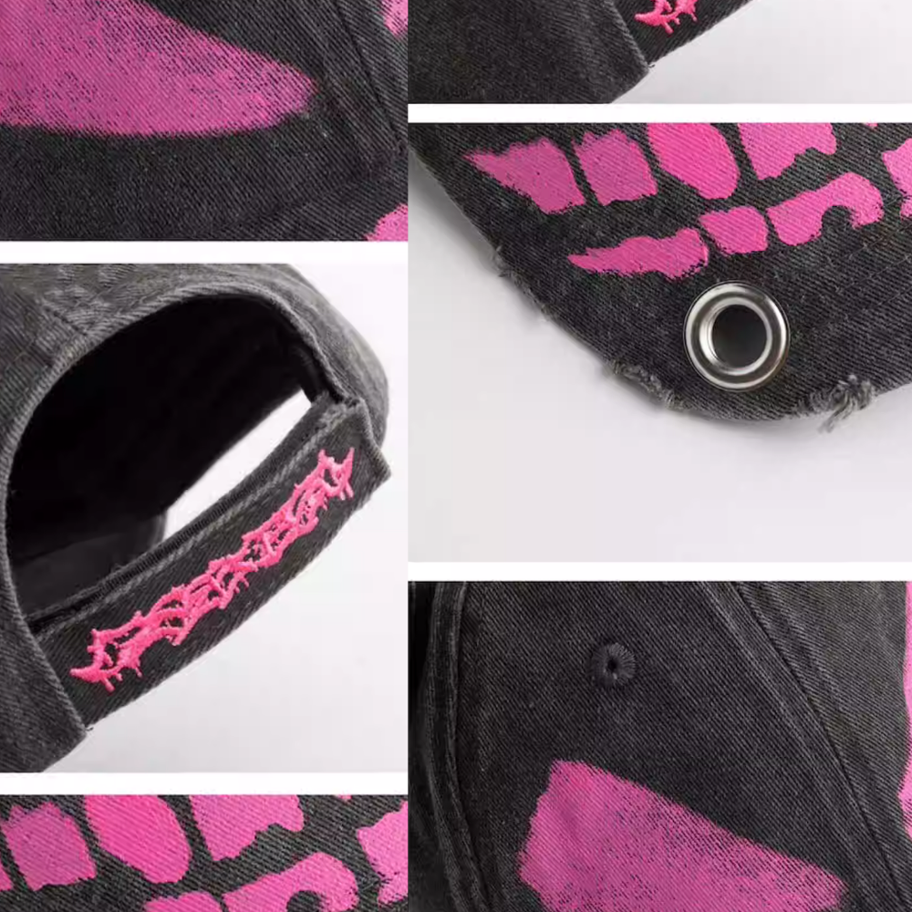 Demon Washing Embroidery Cap