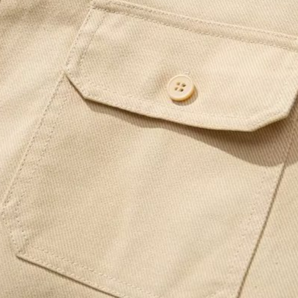 Solid Color Lapel Work Shirt