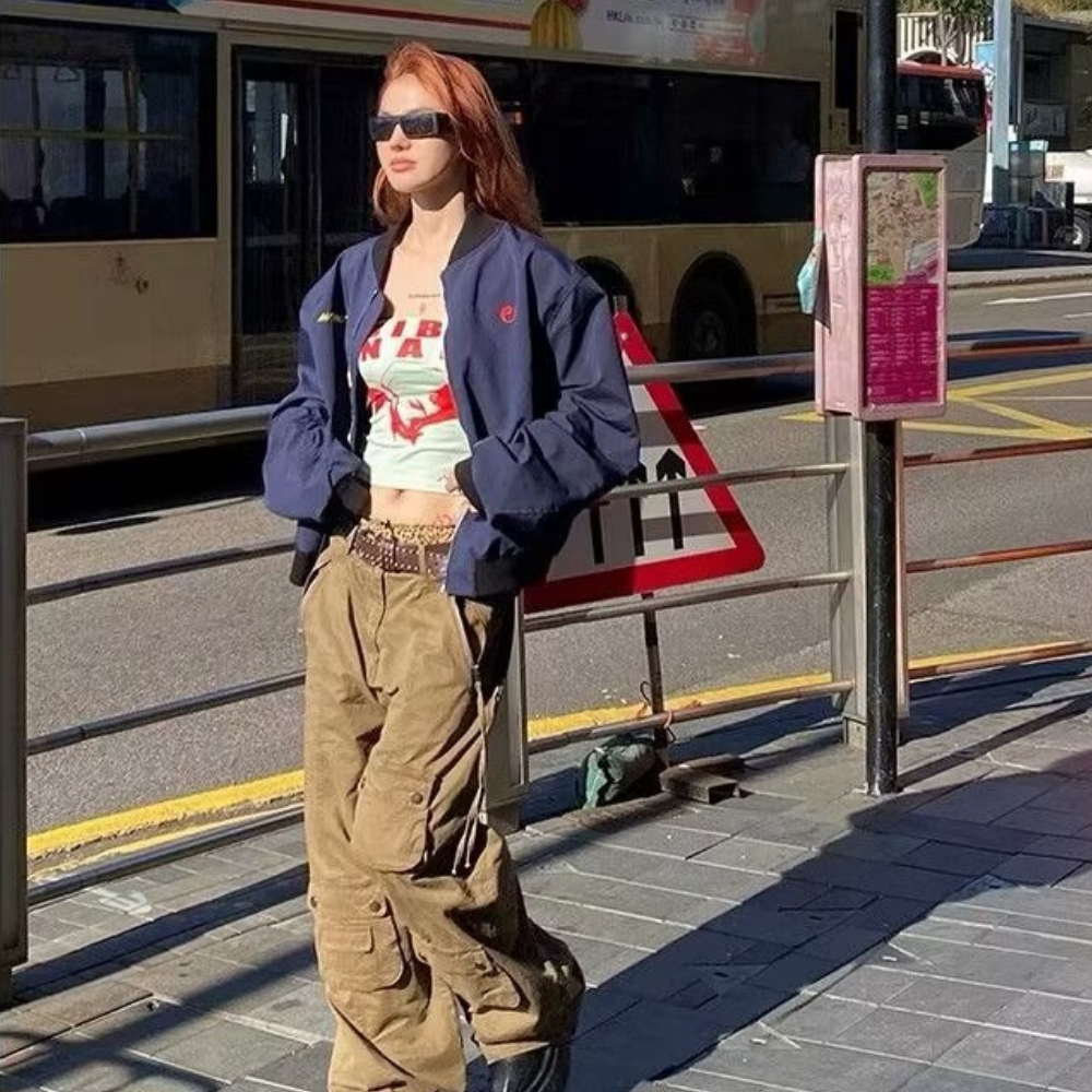 Classic Dragon Embroidered Bomber Jacket