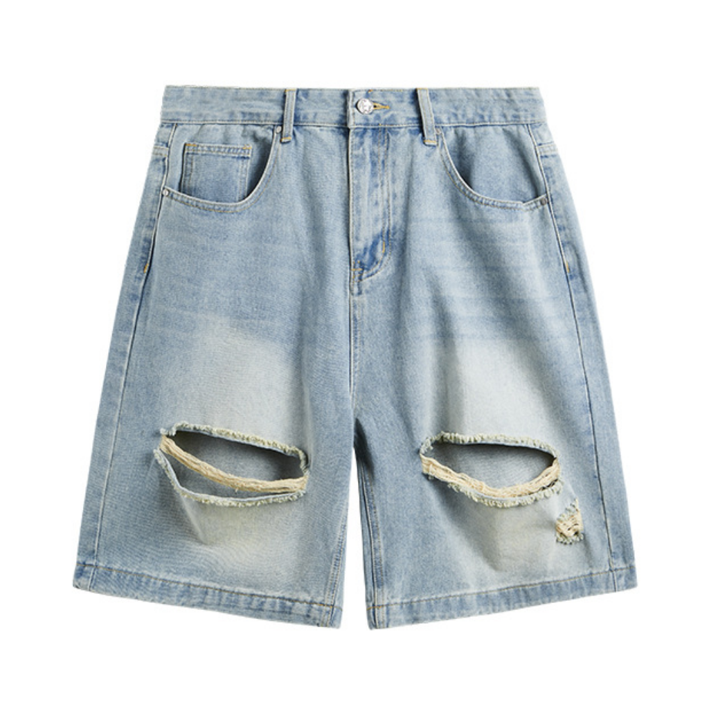 Street Ripped Denim Shorts