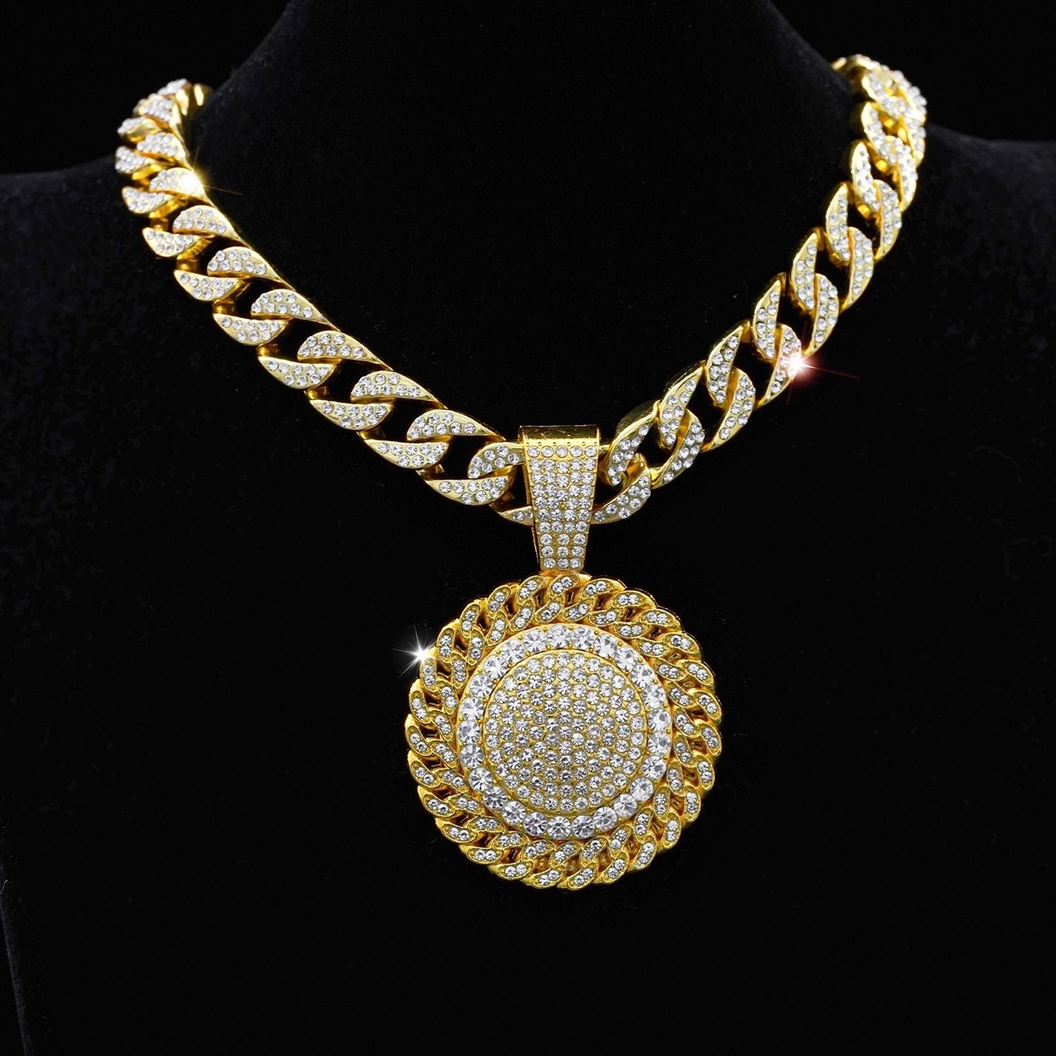 LoopStone Diamond-Cut Gold Necklace