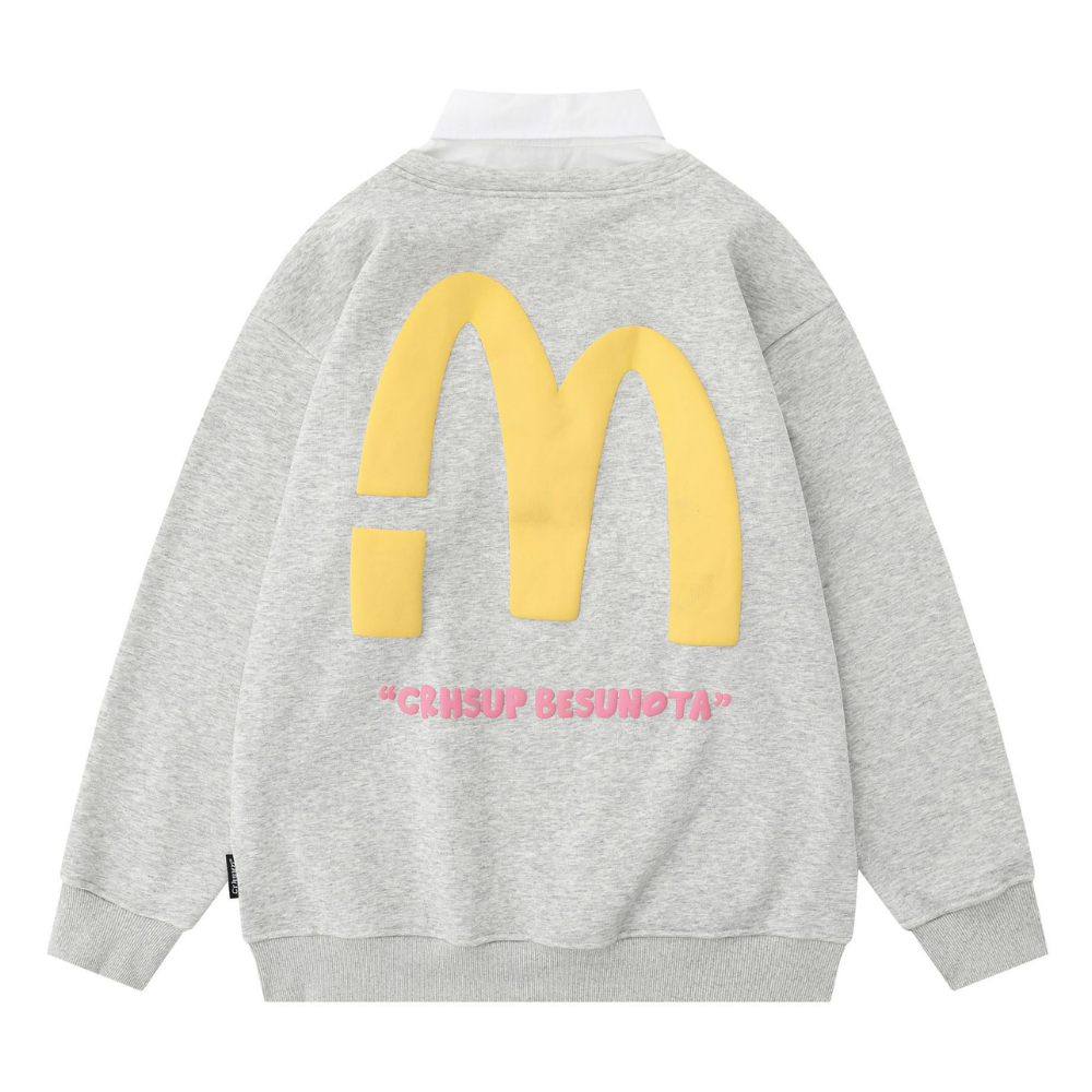 Peppy Fake Two Polo Sweatshirts