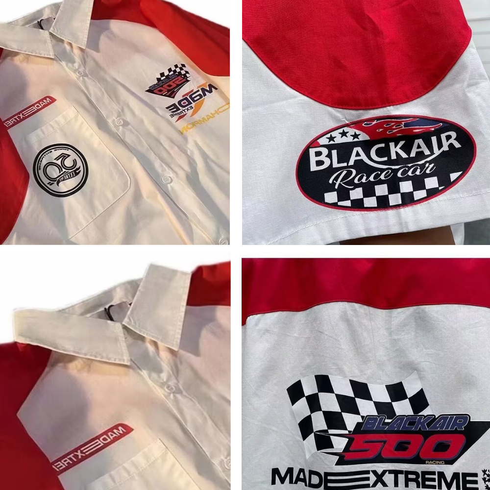 Vintage Embroidered Biker Shirt