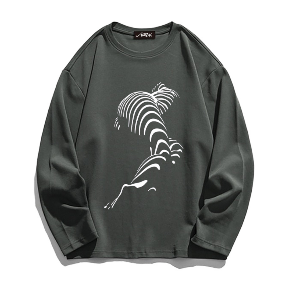 Abstract Graphic Long Sleeve Shirt