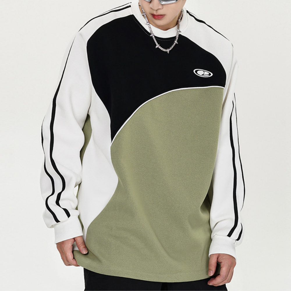 Irregular Color Block Sweatshirt