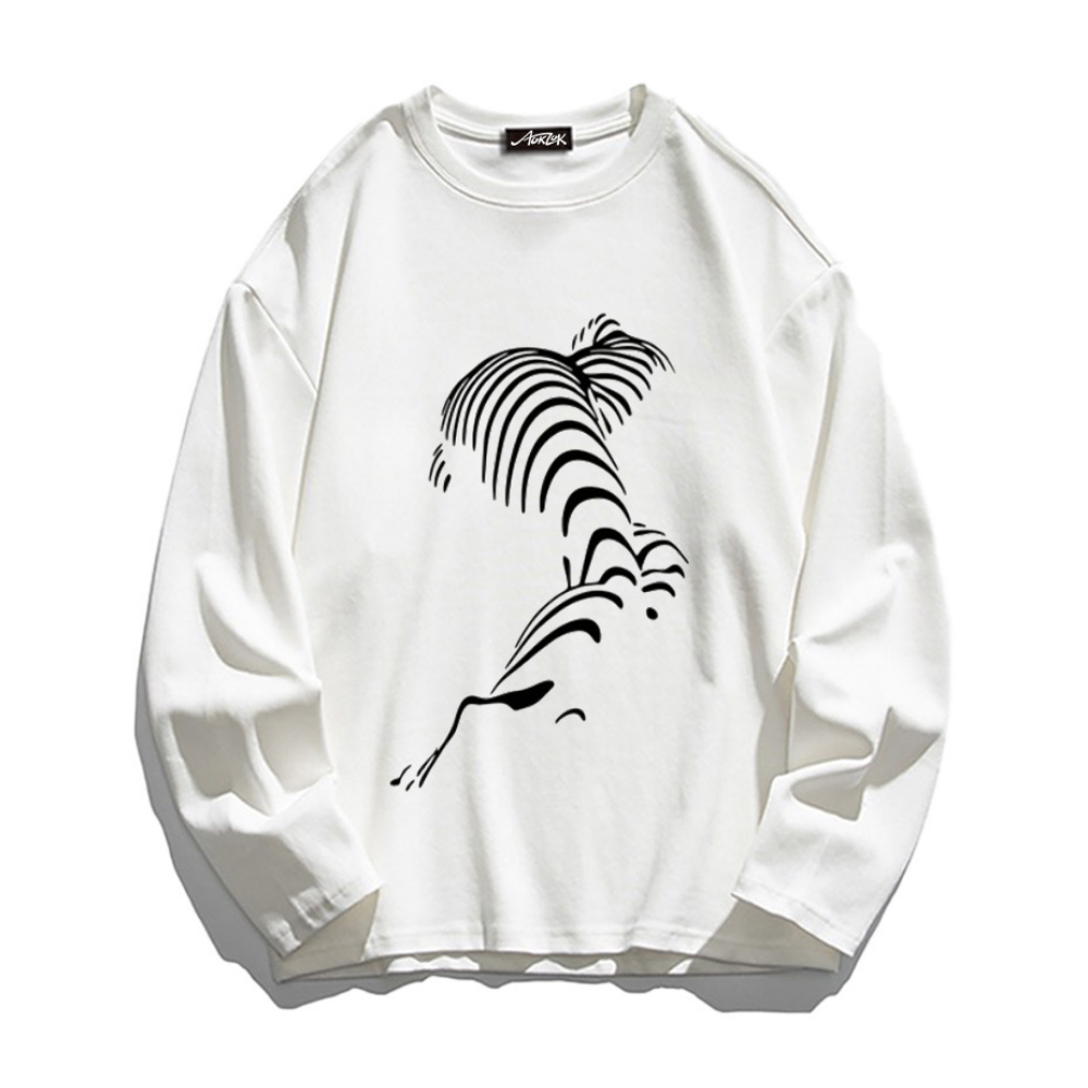 Abstract Graphic Long Sleeve Shirt