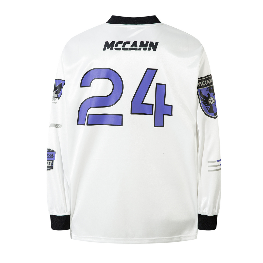 Street V-neck Biker Digital Print Sweatshirt