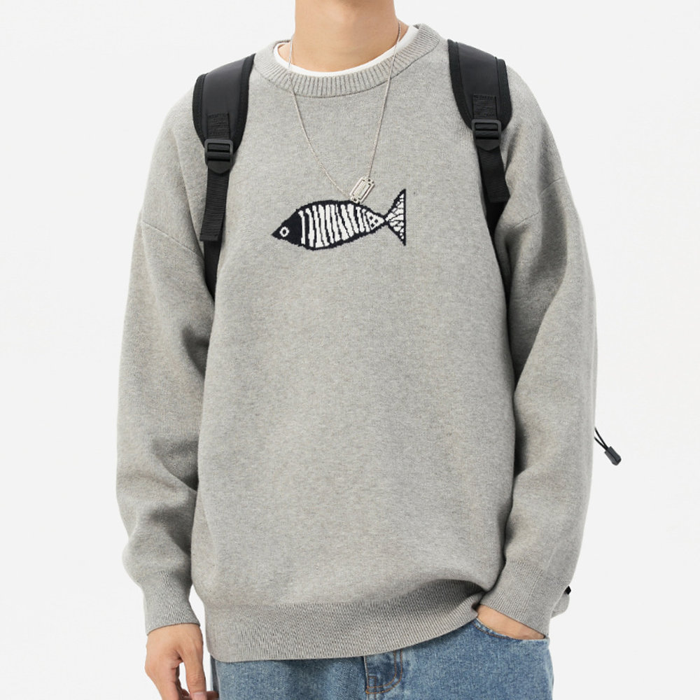 Simple Loose Fish Sweater