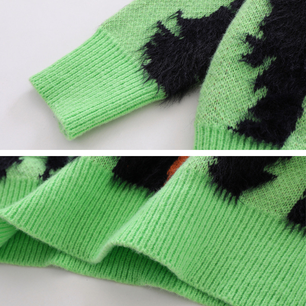 Personality Contrasting Colors Sweater