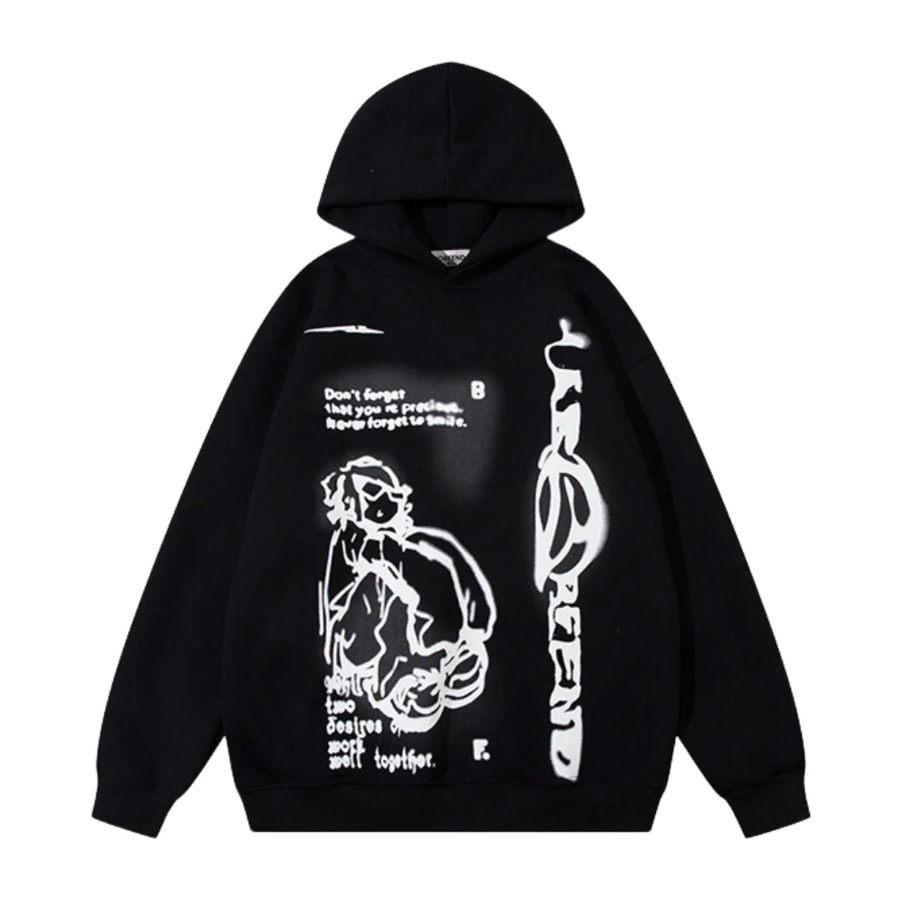 AG Cartoon Boy Print Hoodie