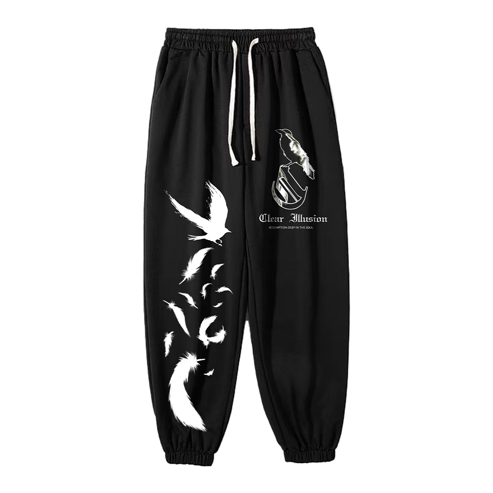 CI | Casual Bird Print Sweatpants