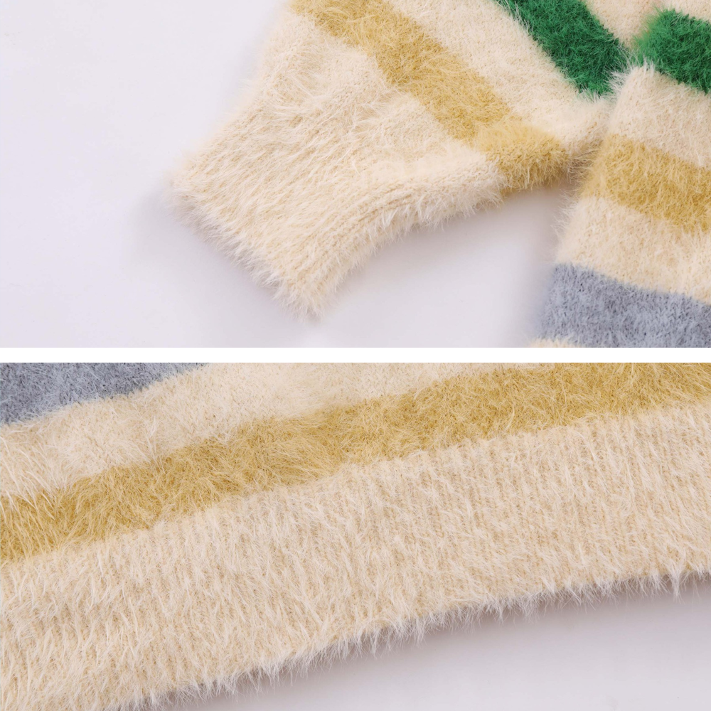 Retro Striped Stars Sweater