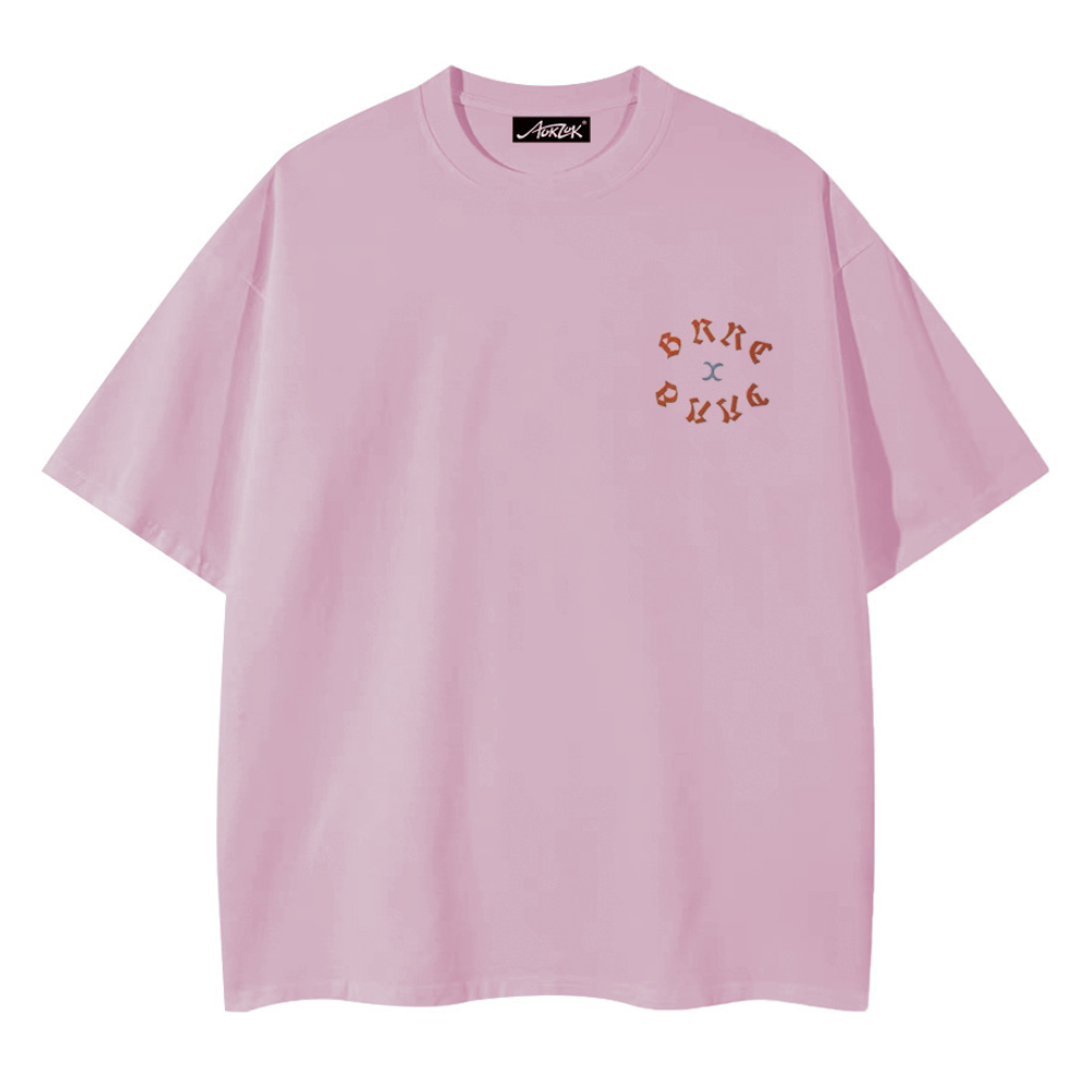 Street Cross Print Cotton T-shirt