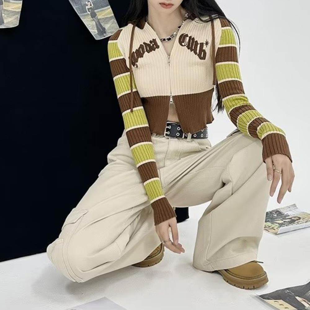 Women's High Street Denim Cargo Pants
