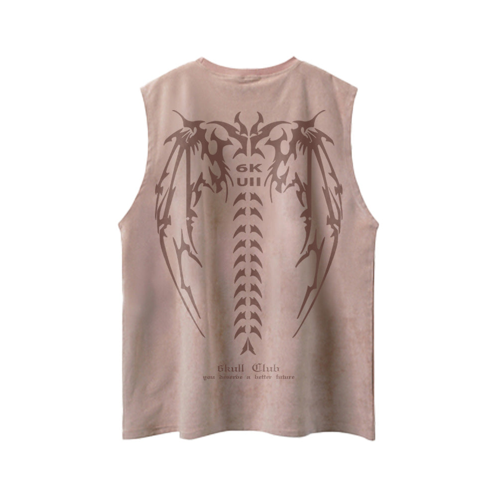 6Kull Bone Wings Summer Vest