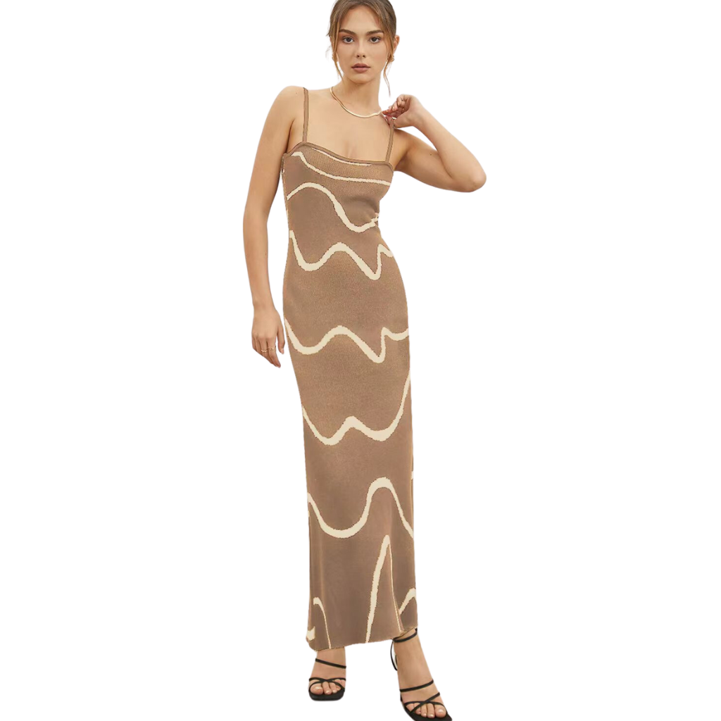 Women's Sexy Striped Knitted Dress