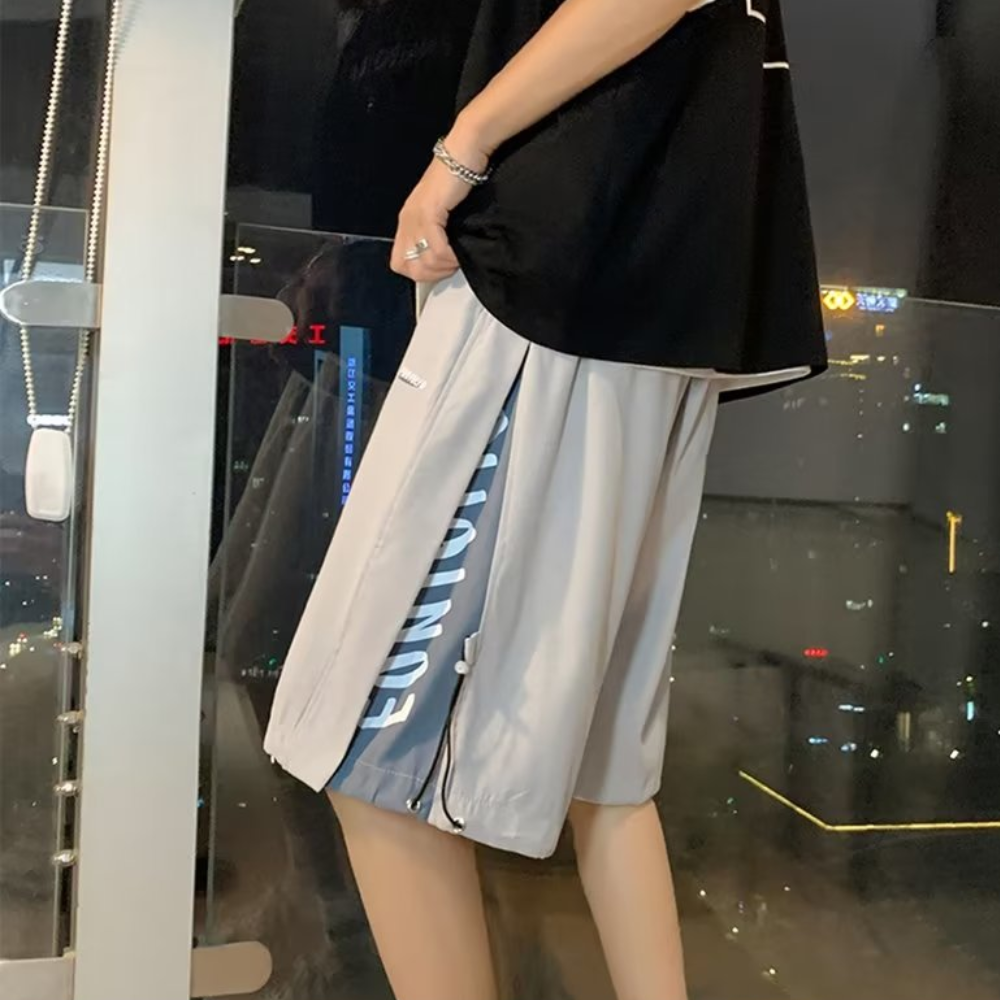 Athletic Panel Letter Shorts