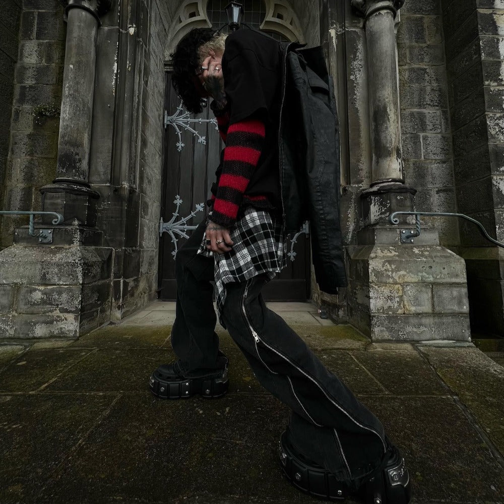 Women Punk Destroyed Sweater