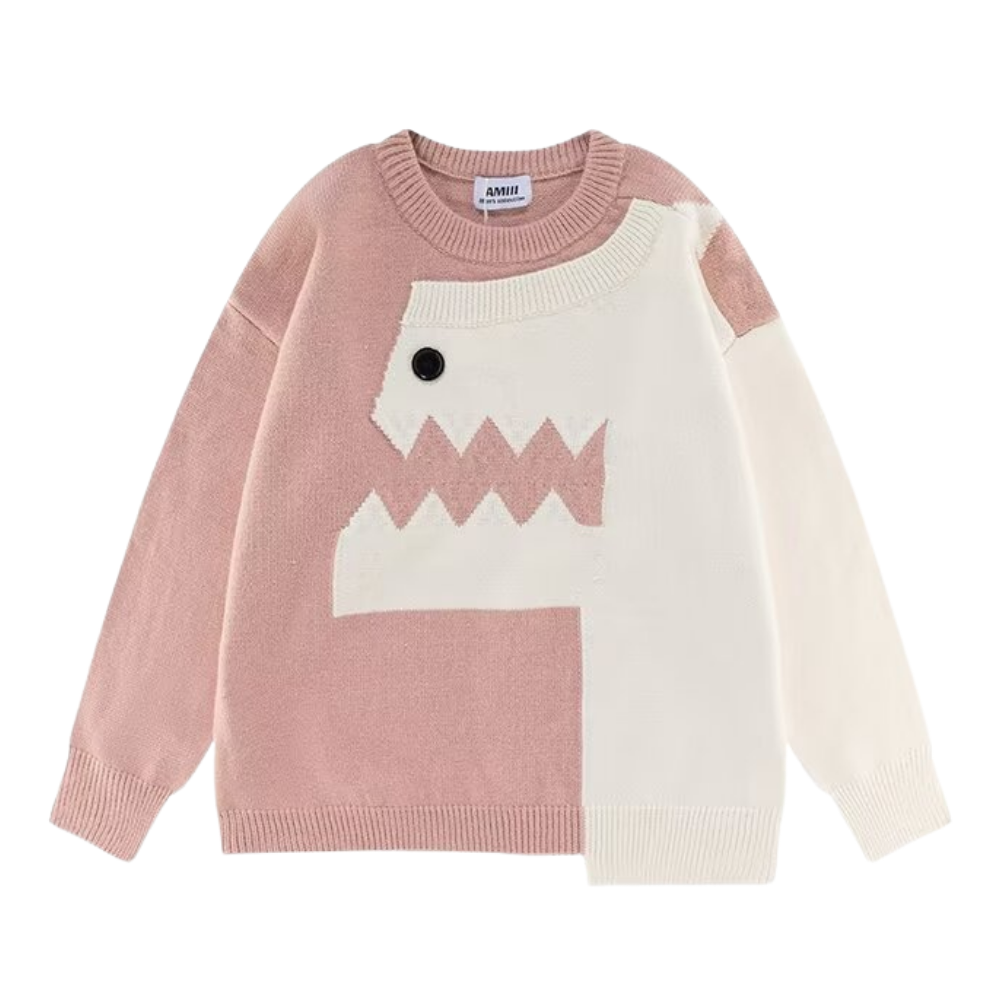 Dinosaur Button Sweater
