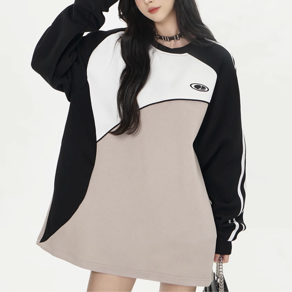 Irregular Color Block Sweatshirt