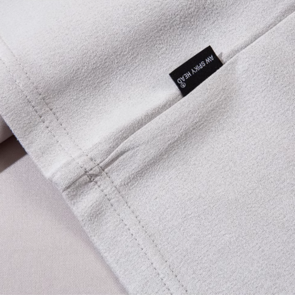 American Double Zip Suede T-Shirt