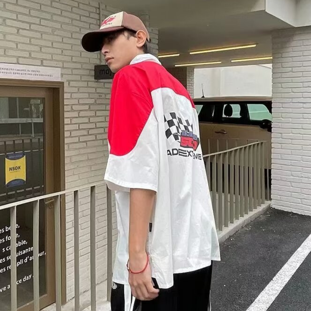 Vintage Embroidered Biker Shirt