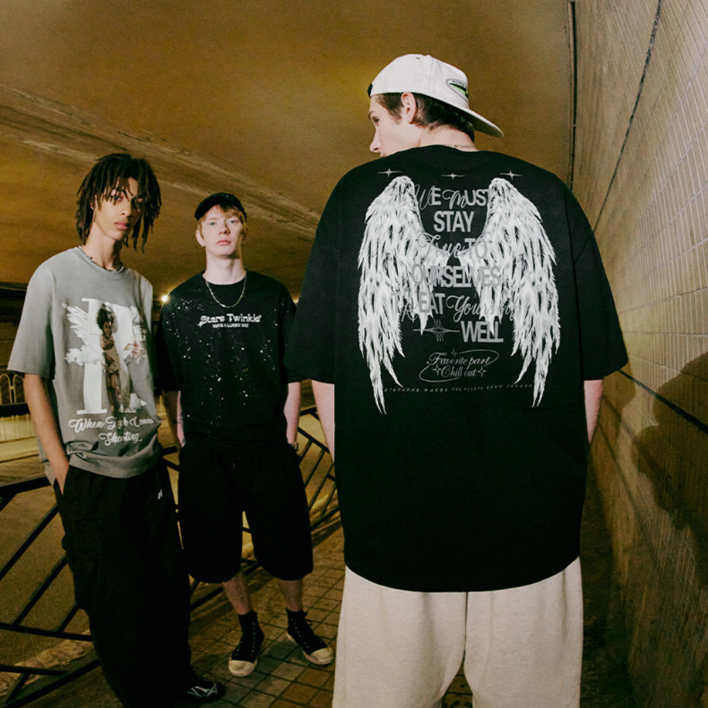 High Street Fluorescent Wings T-shirt