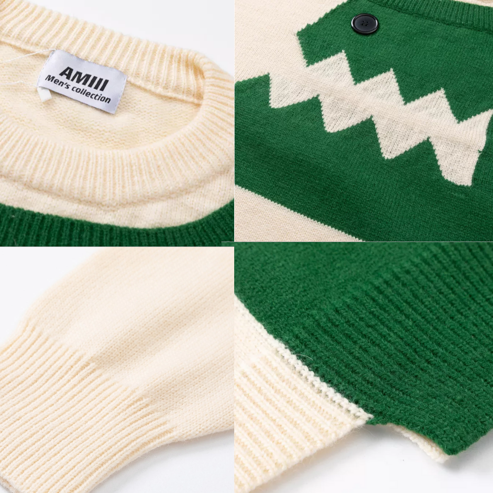 Dinosaur Button Sweater