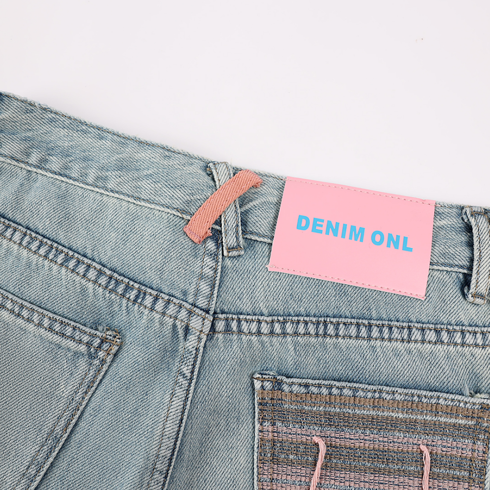 Women's Contrast Embroidered Tassel Shorts