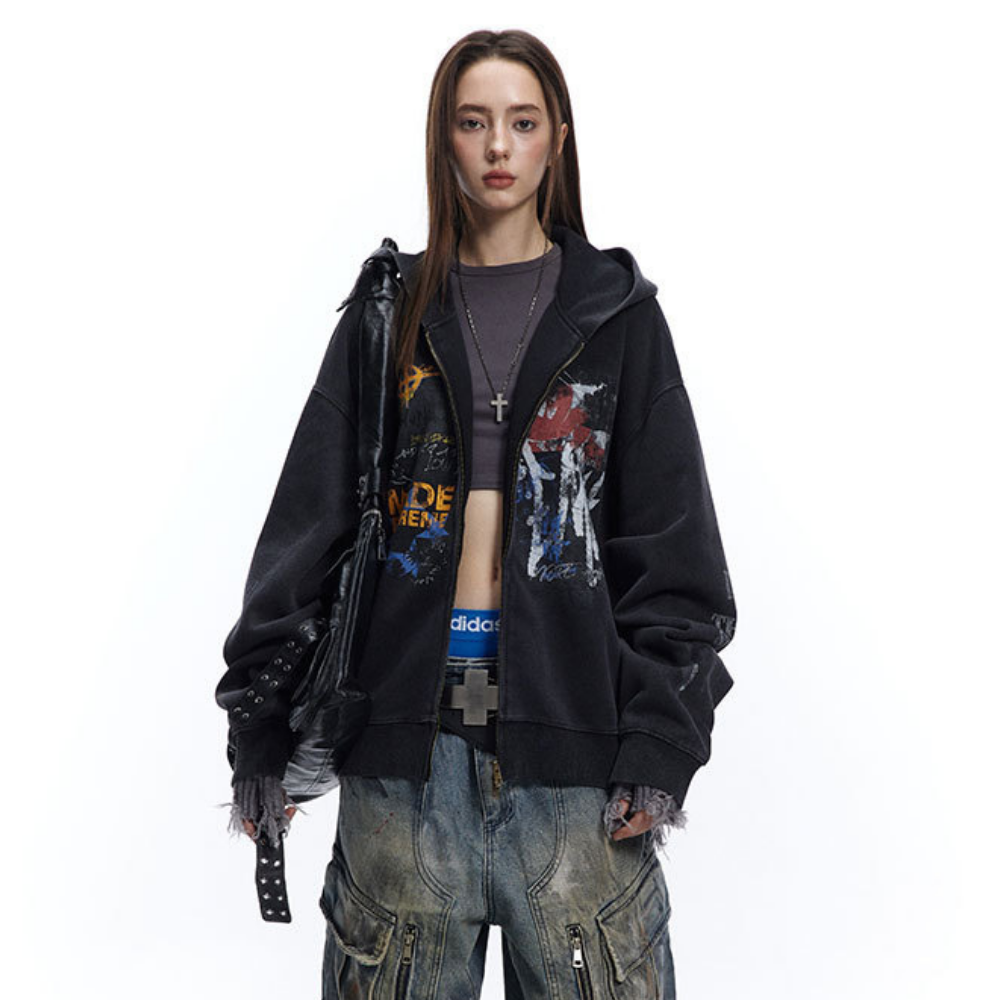 【MADE EXTREME】Hip-Hop Brand Graffiti Hoodie