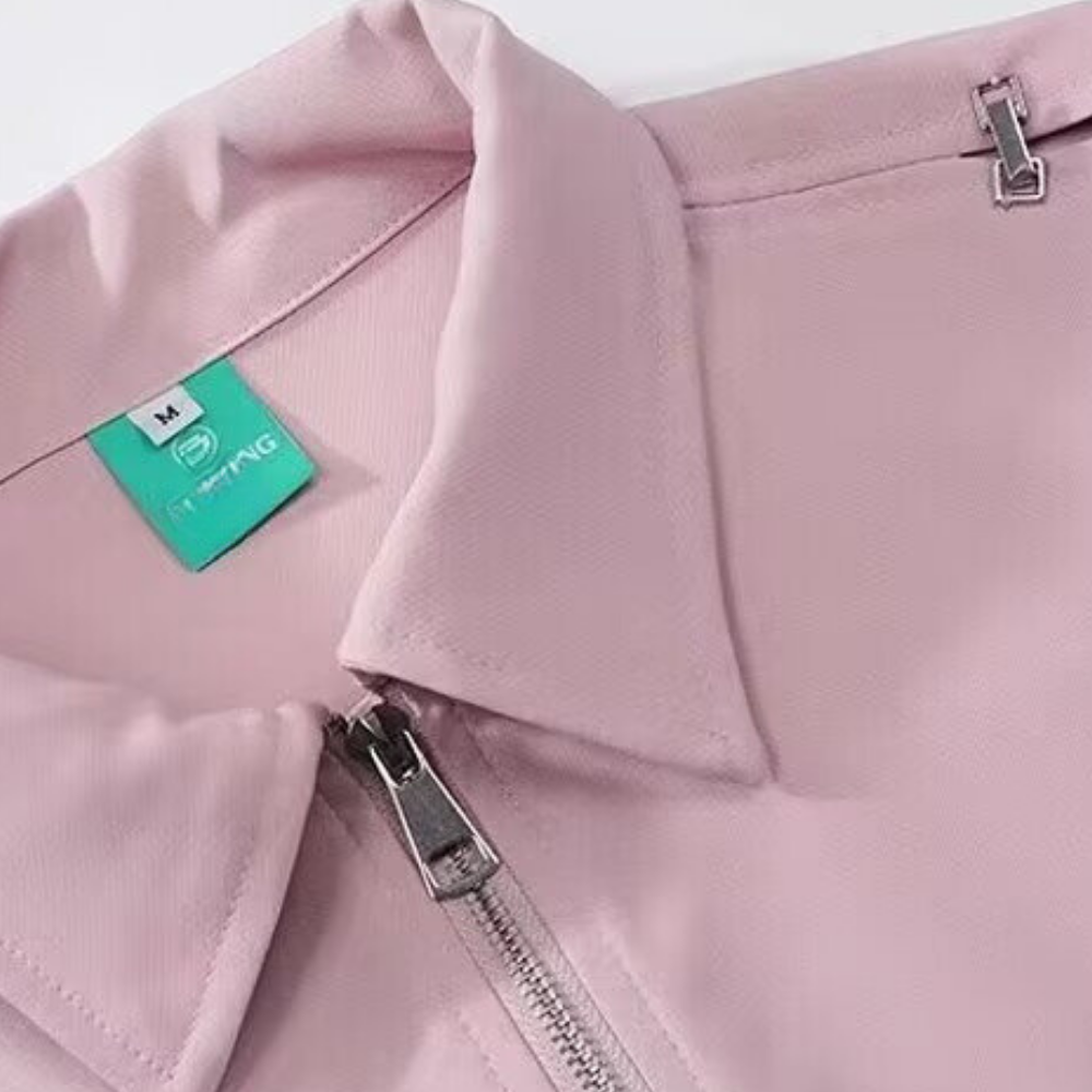 High Street Zipper Work Shirt