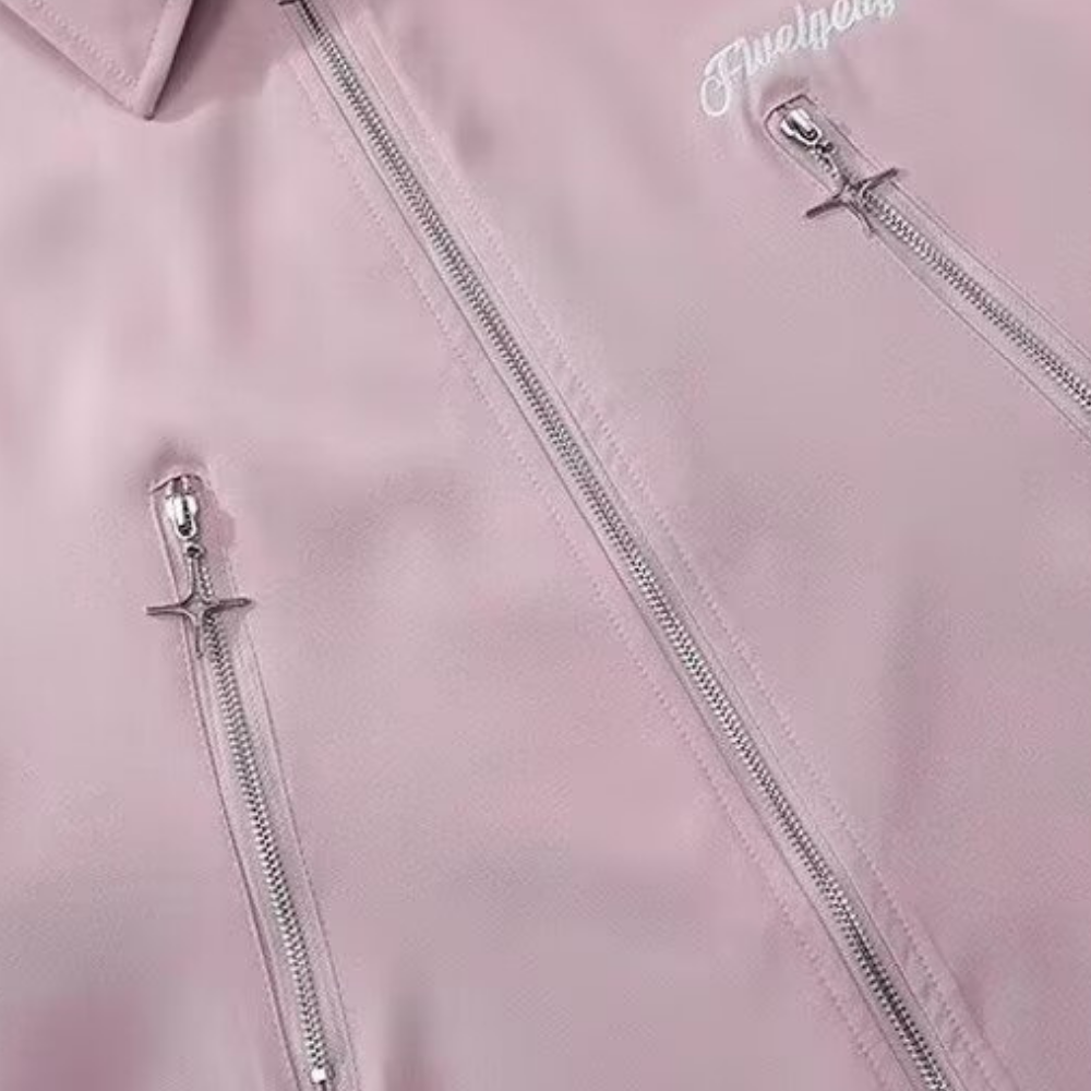 High Street Zipper Work Shirt