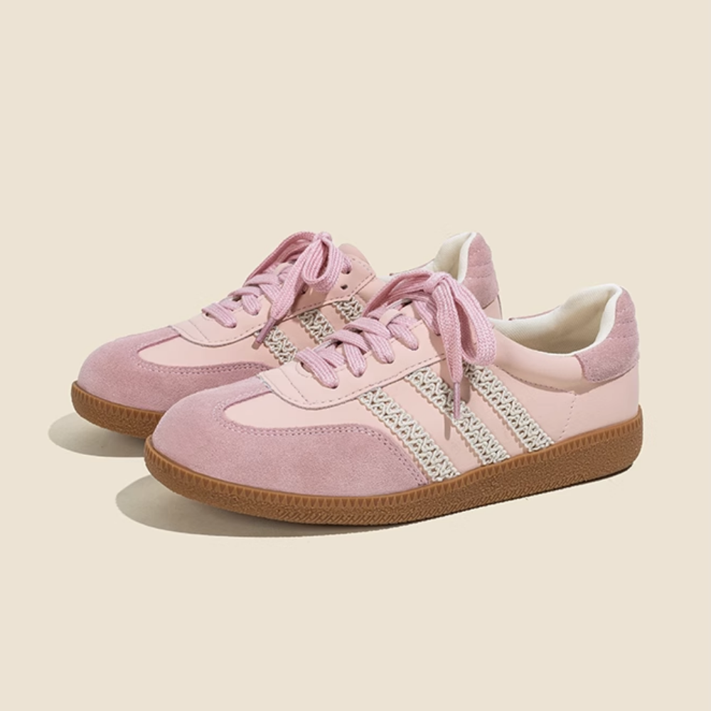 Women's Street Lace Spliced Casual Shoes