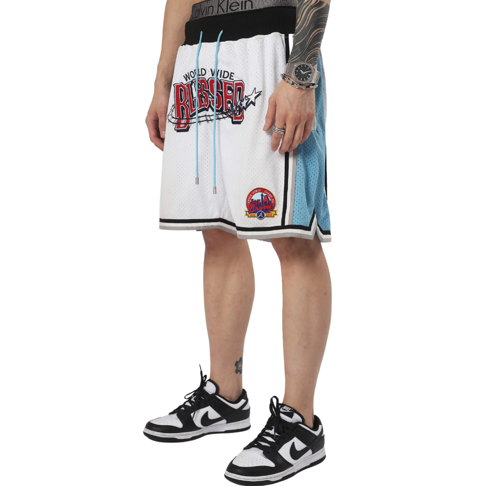 Street Print Mesh Basketball Shorts