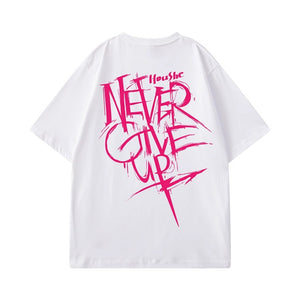 Street Philanthropist Graffiti Short Sleeve Men's T-Shirt Ins