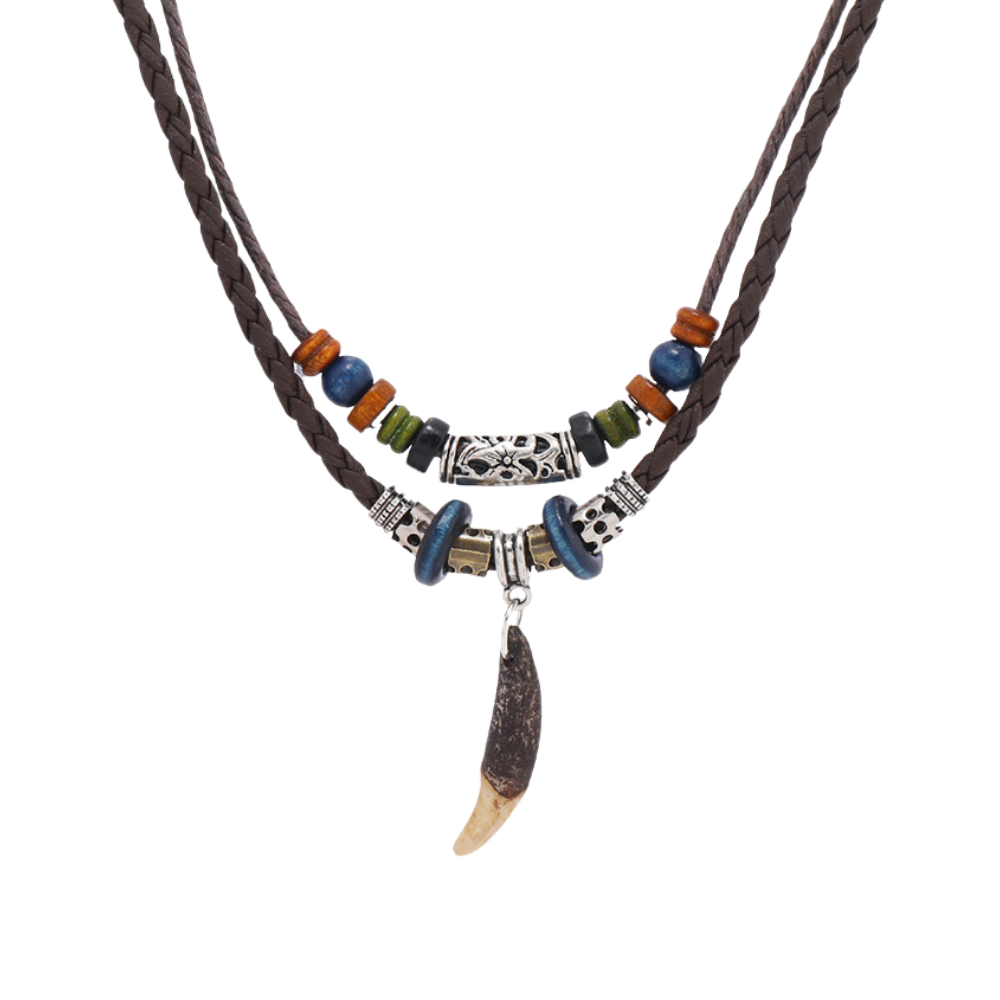Ethnic Leather Necklace