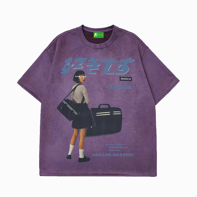 AG Urban "好きです" Japanese suede Short Sleeves